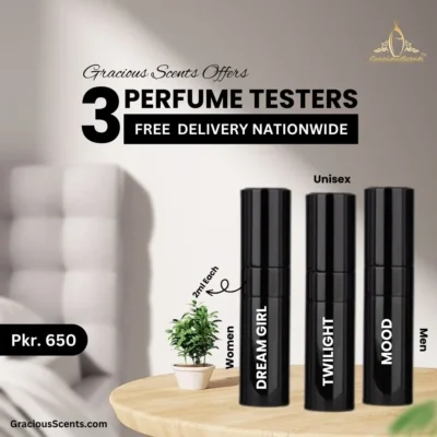 3 perfume testers